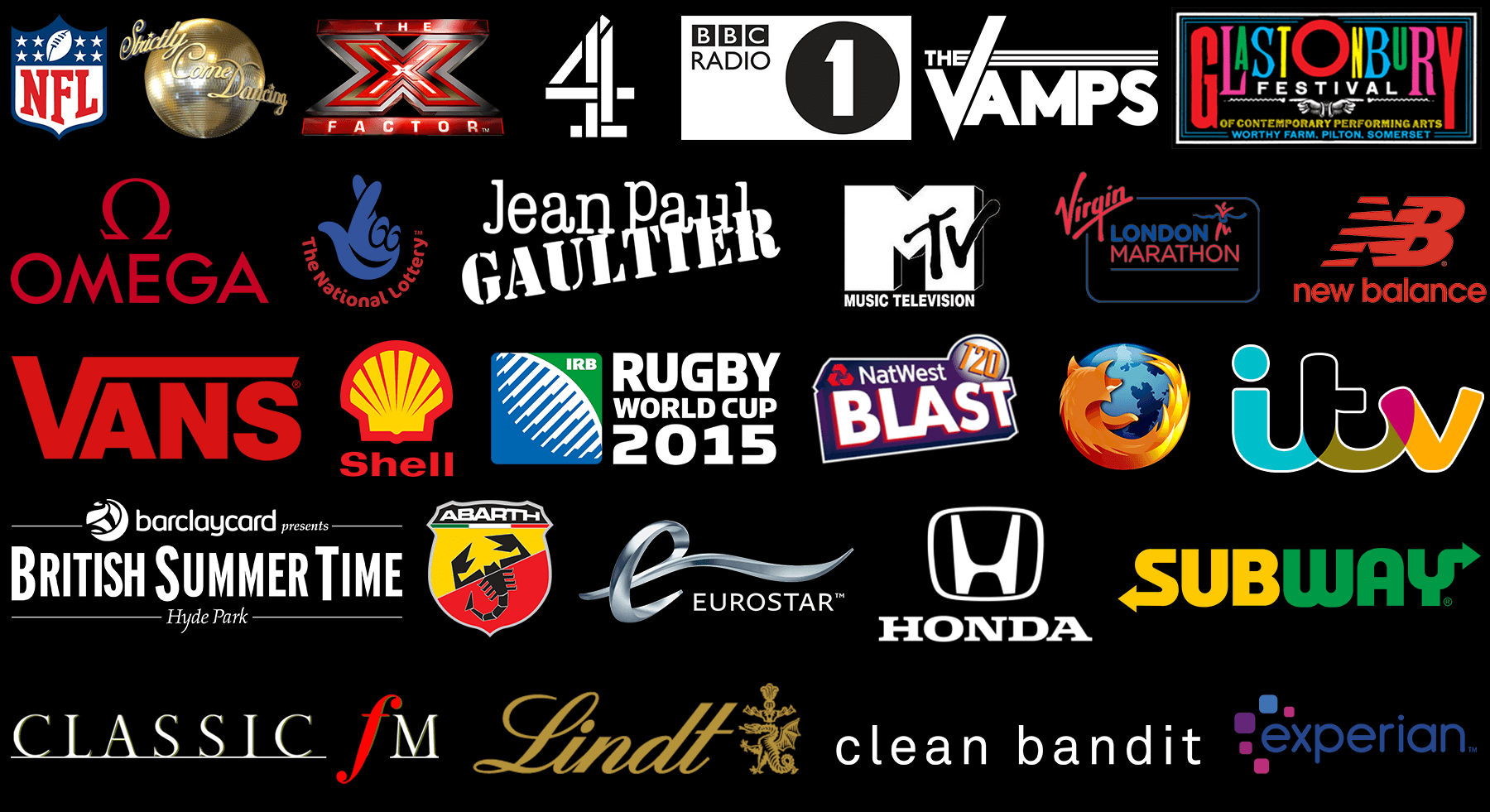 Past engagement and client logos
